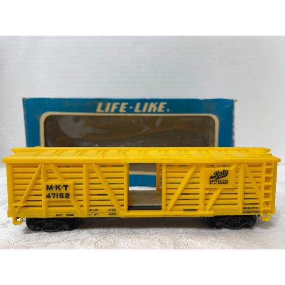 Life-Like "The Katy" MKT 47152 Yellow Boxcar Train Model With Original Packaging - Picture 2 of 11